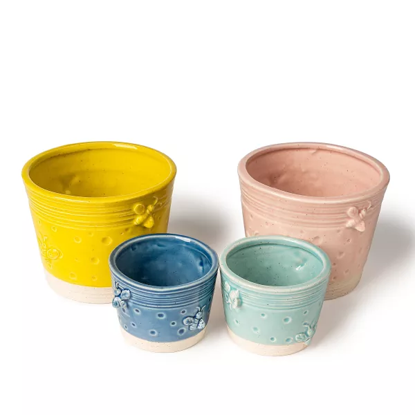 Ceramiczny słoik na świecę z wosku pszczelego Ceramiczny słoik na świecę z wosku pszczelego