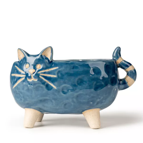Ceramiczne świeczniki w kształcie kota