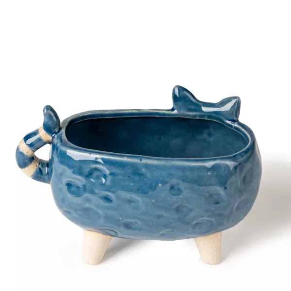 Ceramiczne świeczniki w kształcie kota