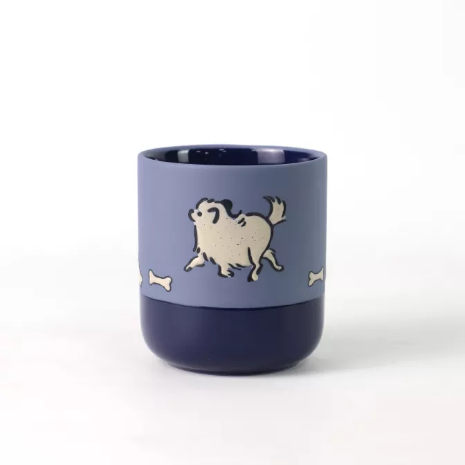 Ręcznie malowany ceramiczny świecznik