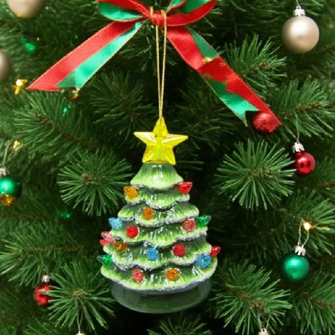 Reusable Ceramic Christmas Tree Ornament Decoration